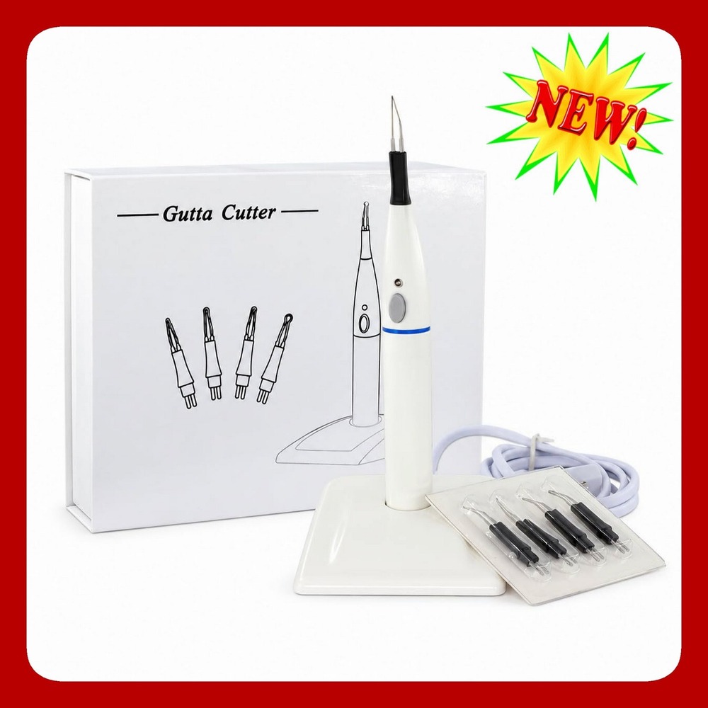 Dental Wireless Obturation Gutta Percha Cutter 4 Tips Rechargeable 260C System